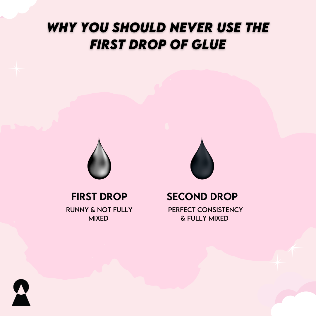 Why you should never use the first drop of lash glue!